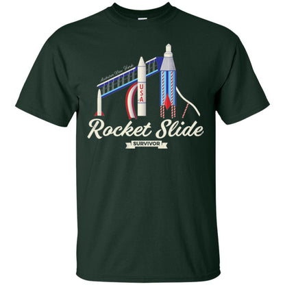 I Survived The Rocket Slide T-shirt Forest Green