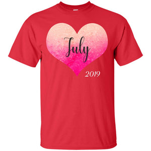 Pregnancy Reveal Announcement Party July 2019 ShirtG200 Gildan Ultra Cotton T-Shirt