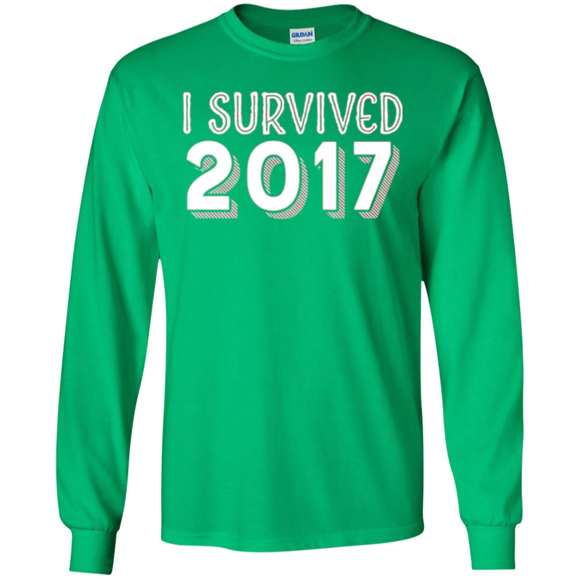 New Year_s T-shirt I Survived 2017 Irish Green