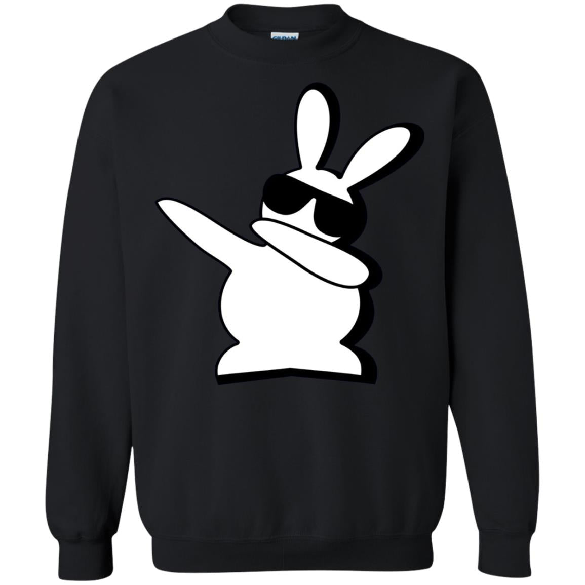 Dabbing Hip Hop Bunny Easter Dab Rabbit Dance T-shirt Black