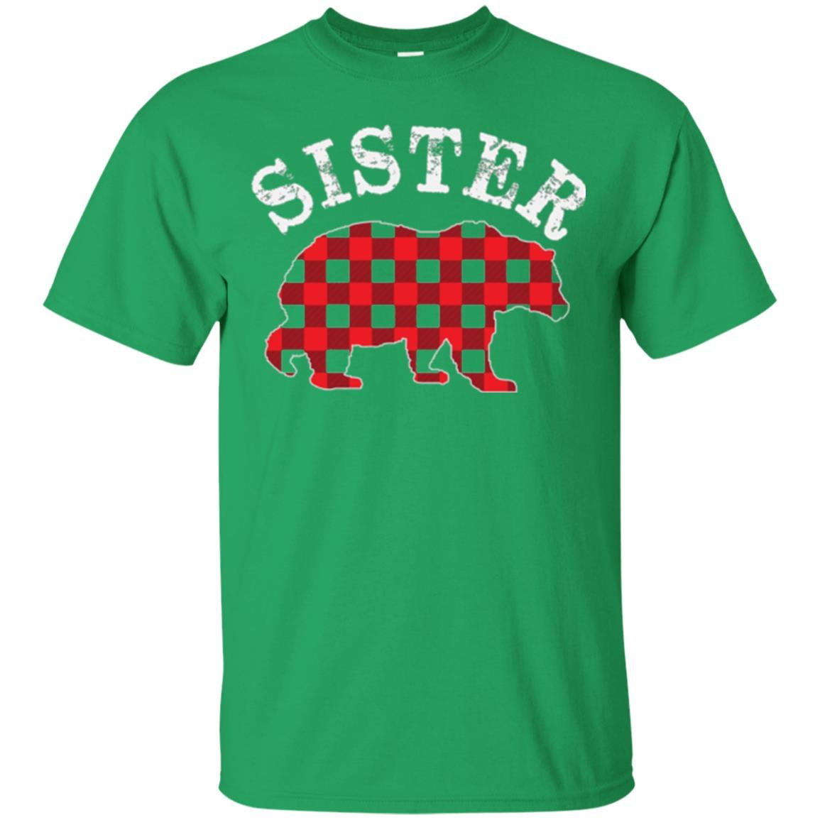 Family T-shirt Red Plaid Sister Bear Irish Green