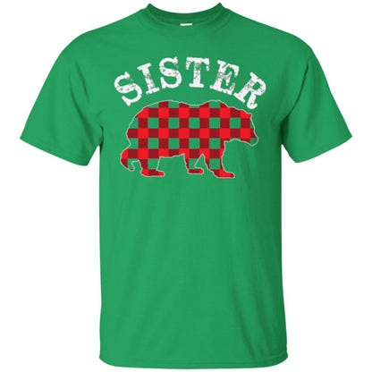 Family T-shirt Red Plaid Sister Bear Irish Green