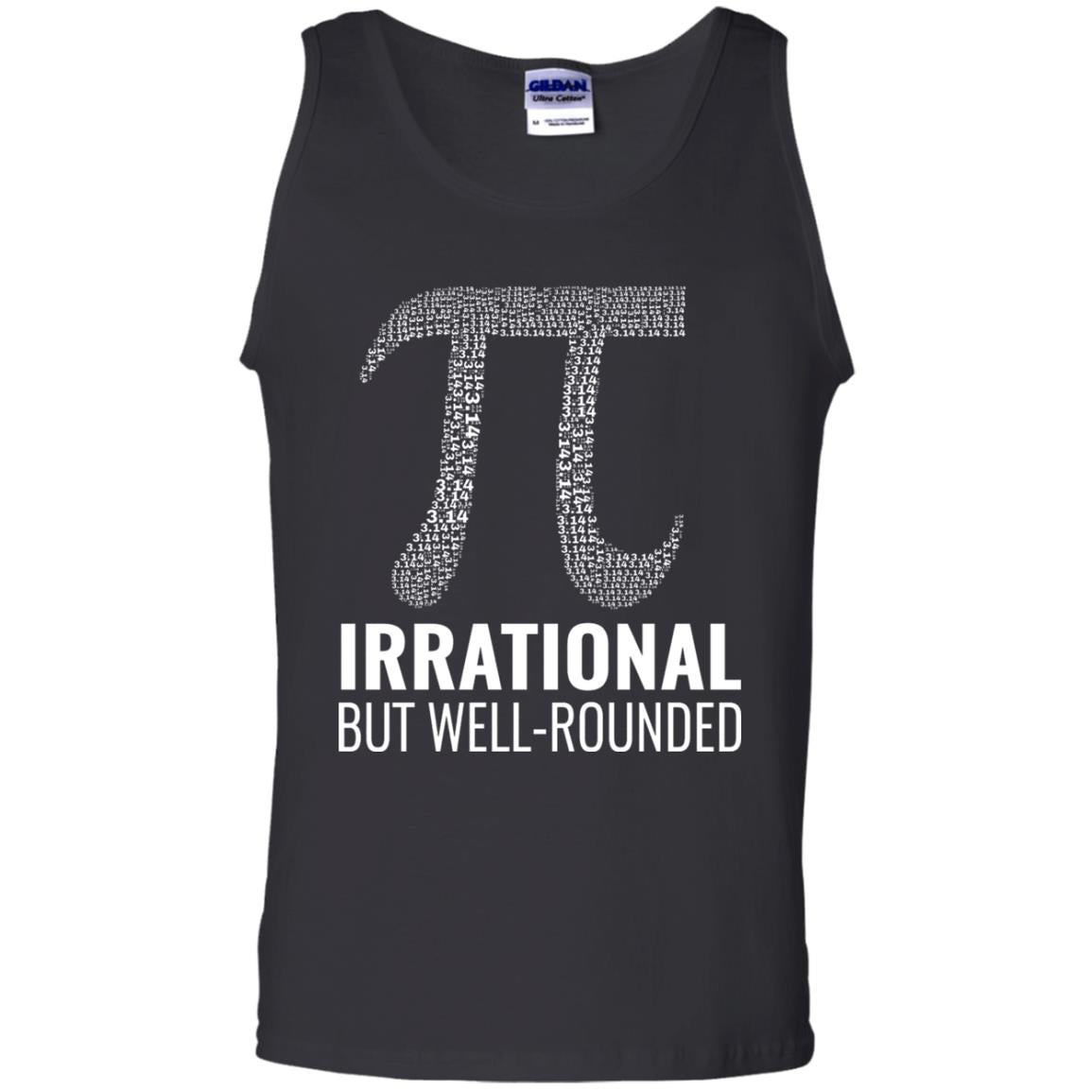 Funny Pi Shirt Irrational But Well Rounded Black