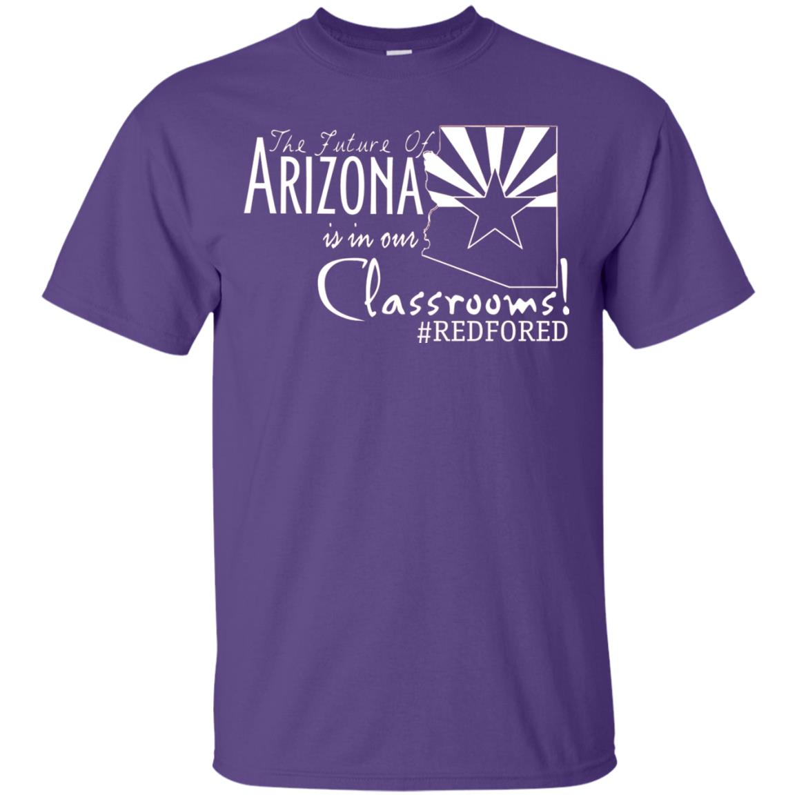 Arizona Teacher Tshirt The Future Of Arizona Is In Our Classrooms Purple