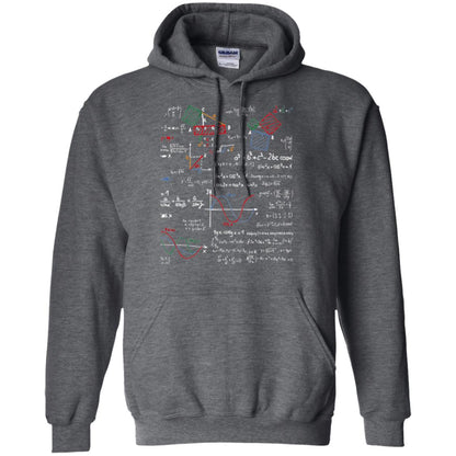 Math Lover T-shirt Formulas Cheat Sheet Dark Heather