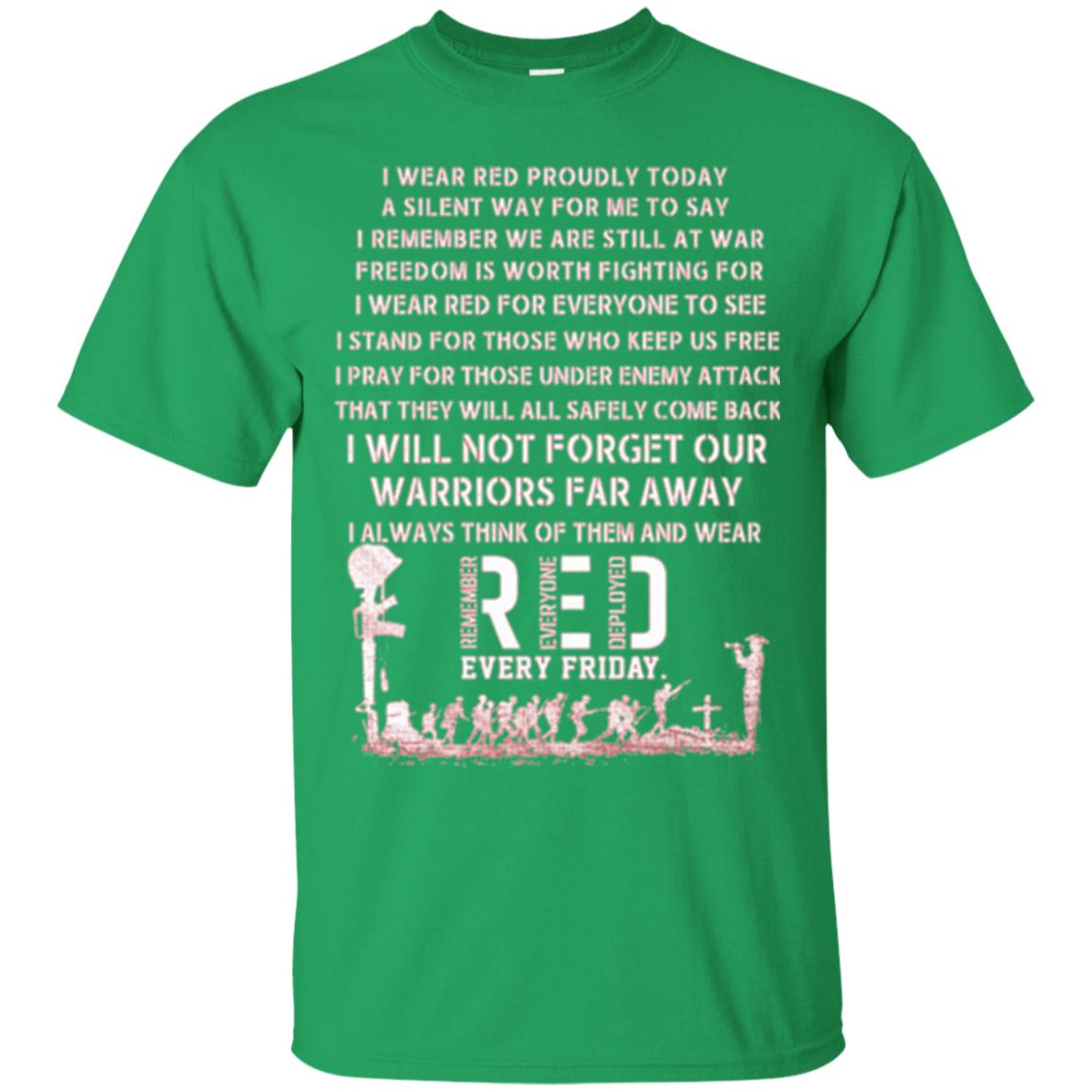 Red Friday Military T-shirt Wear Red Friday Irish Green