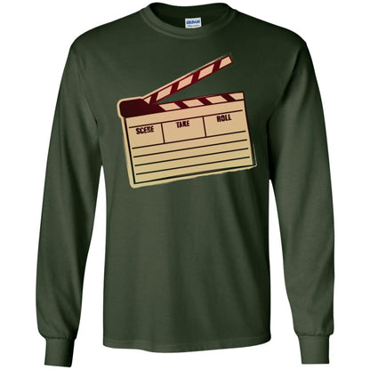 Movie Clapper Filmmaker Film Student Shirt Forest Green