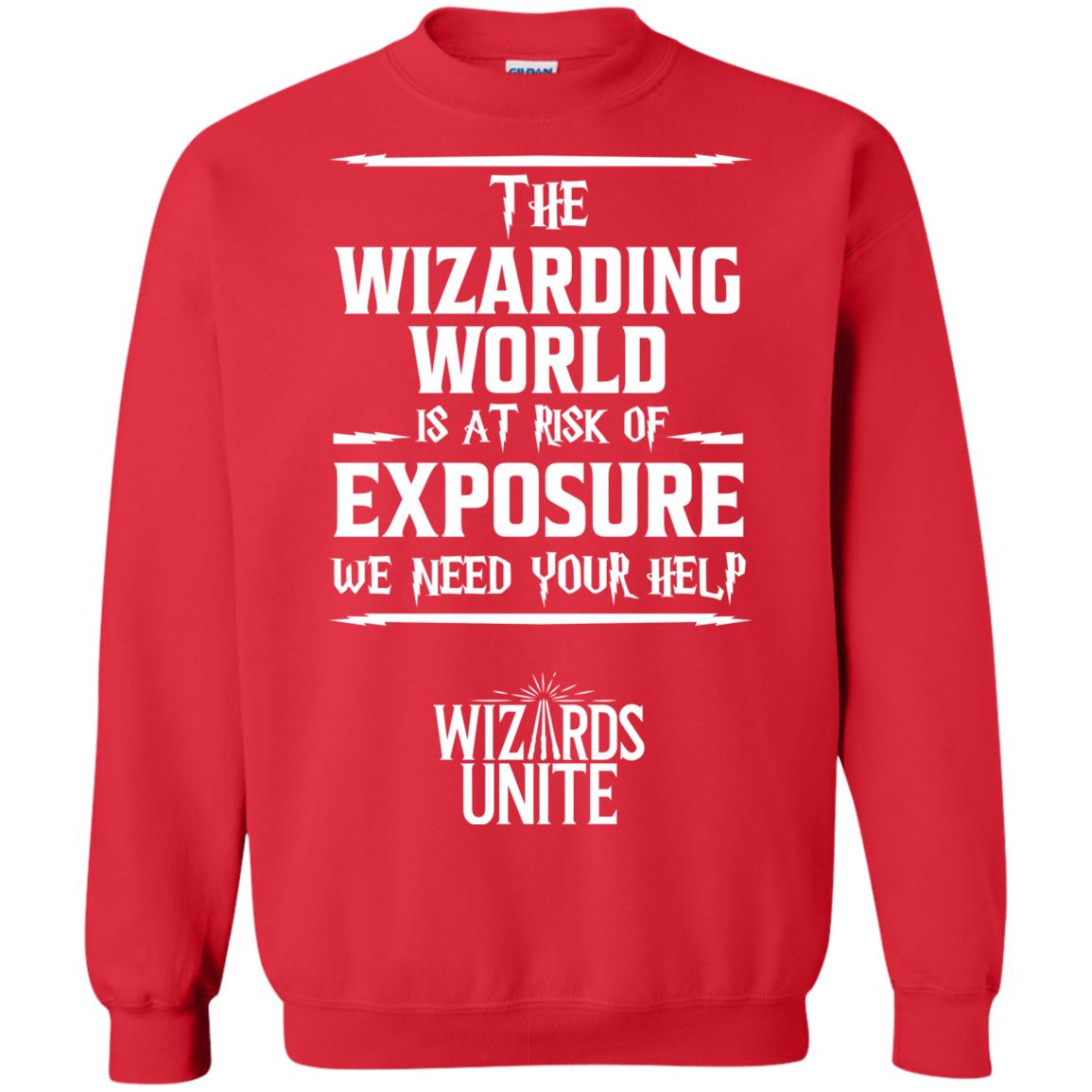 The Wizarding World Is At Risk Of Exposure Harry Potter T-shirt Red