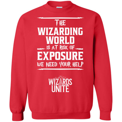 The Wizarding World Is At Risk Of Exposure Harry Potter T-shirt Red
