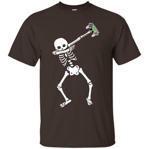 Gamer T-Shirt Dabbing Skeleton