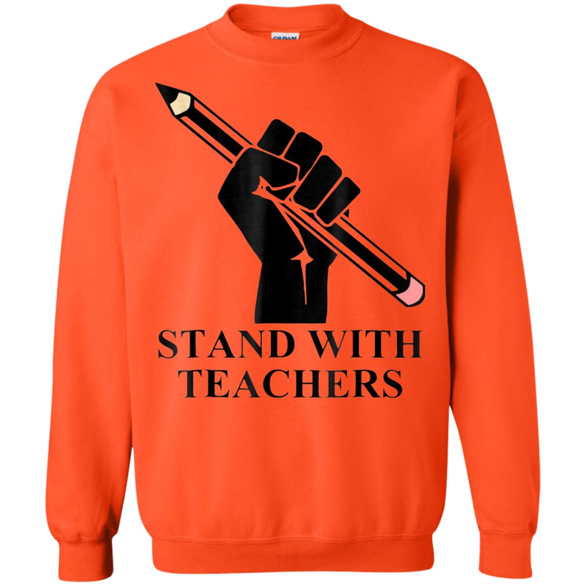Colorado Teachers Stand With Teachers Educator Strike Shirt Orange