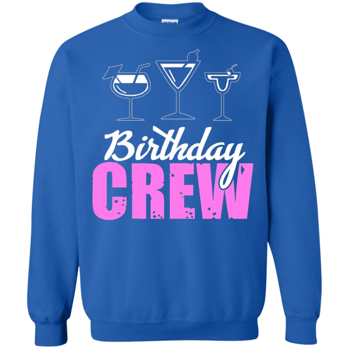 Birthday Crew Funny Girls Birthday Squad T-shirt Royal