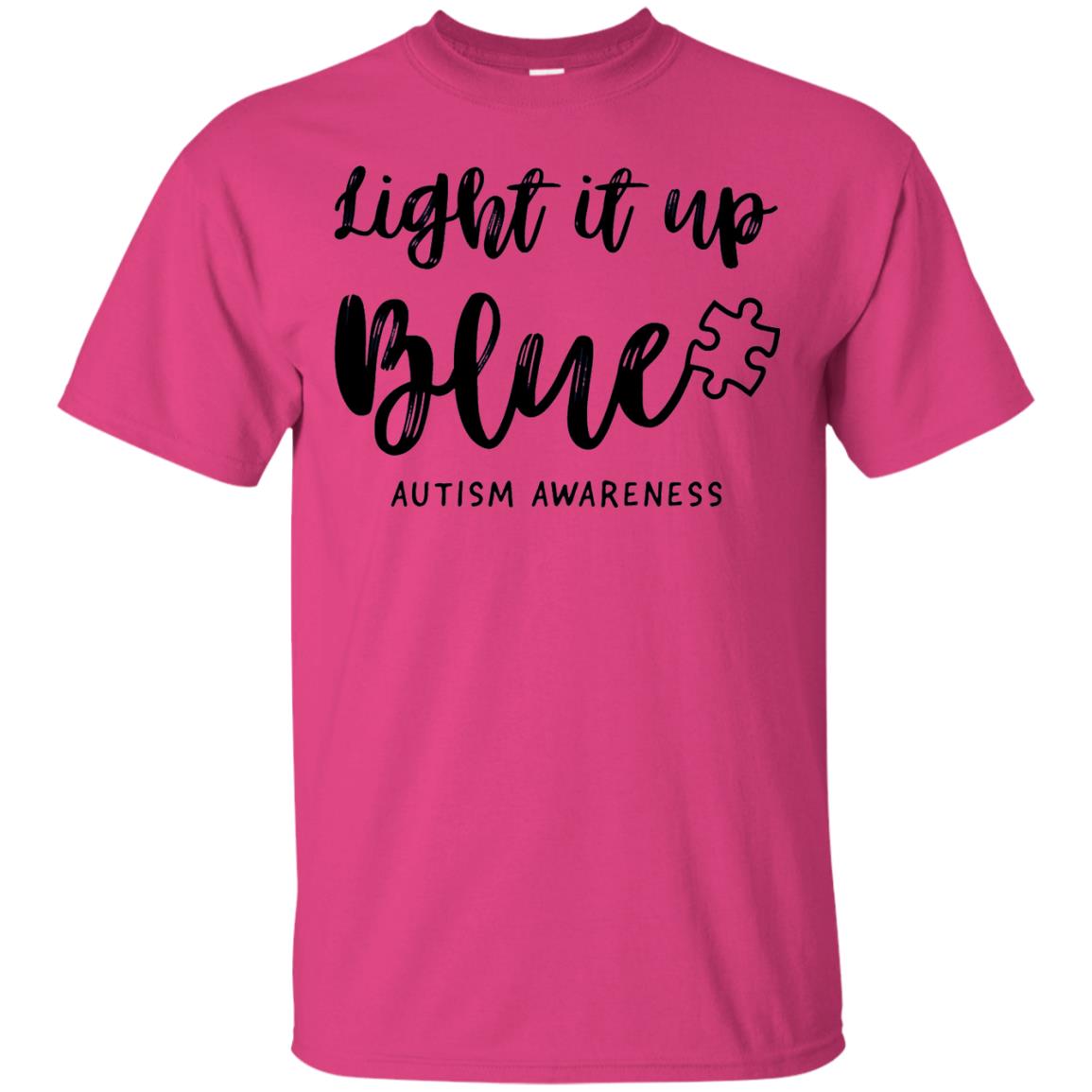 Autism Awareness Shirts Light It Up Blue Heliconia