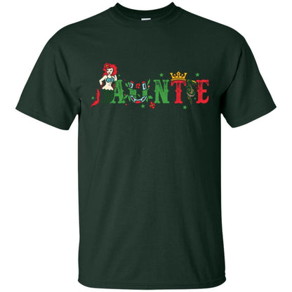 Aunt T-shirt Mermaid Auntie T-shirt Forest Green