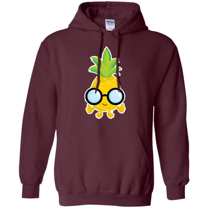 Funny Pineapple With Glasses For Boys Mens Shirt Maroon