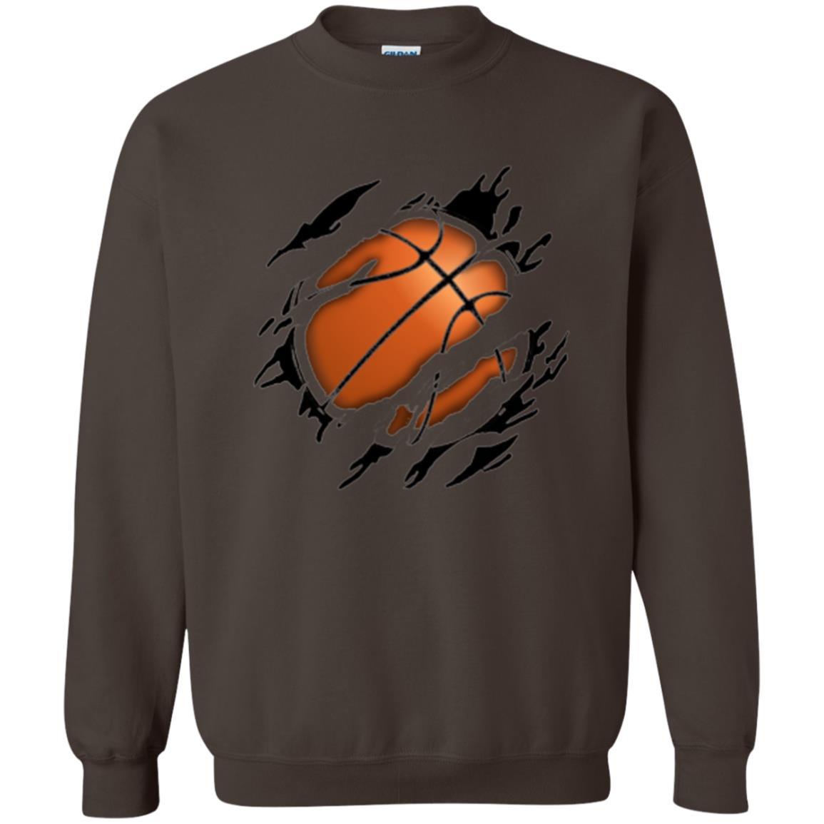 Basketball Lover T-shirt Basketball In Me Dark Chocolate