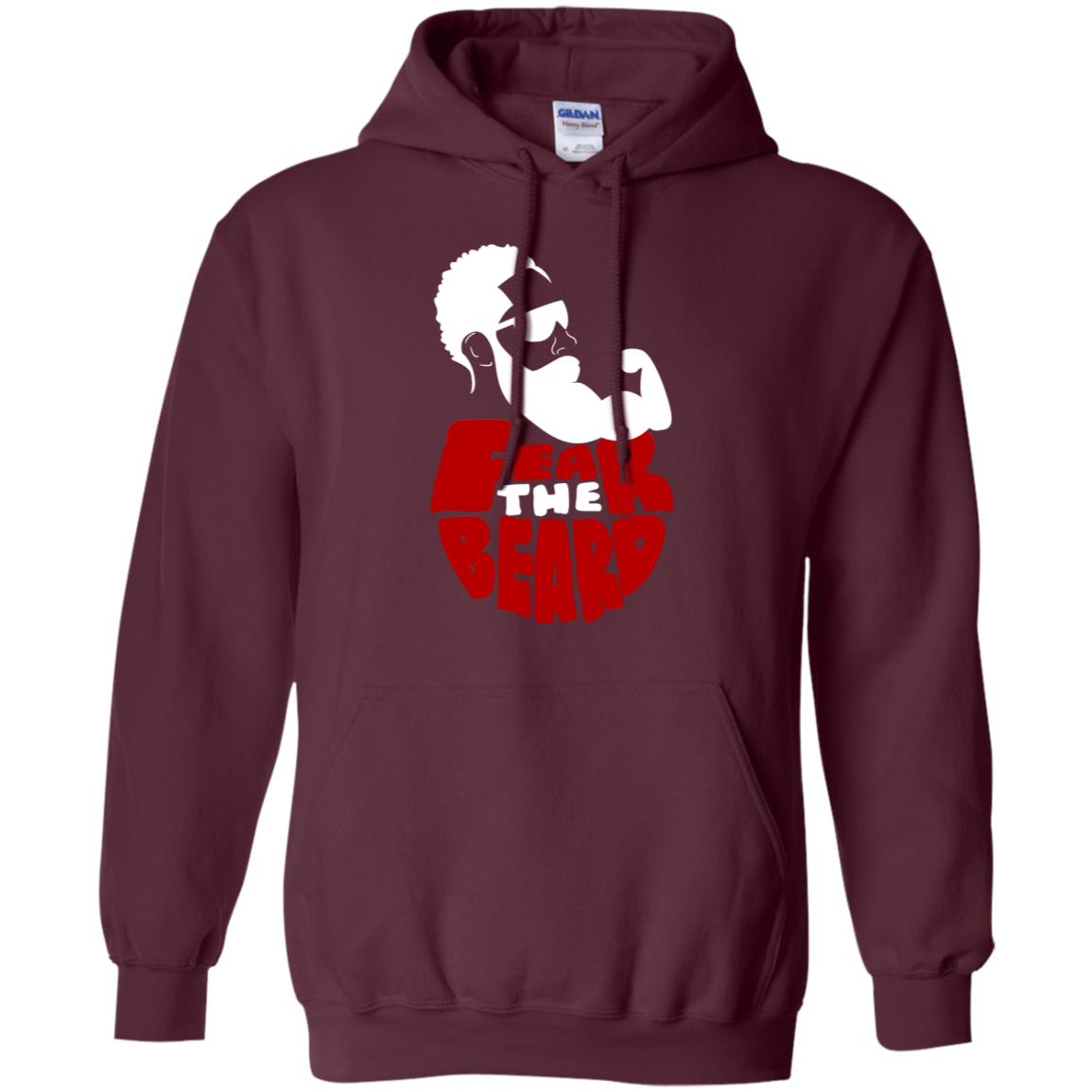 Fear The Beard No Shave November Gift Shirt For Mens Maroon