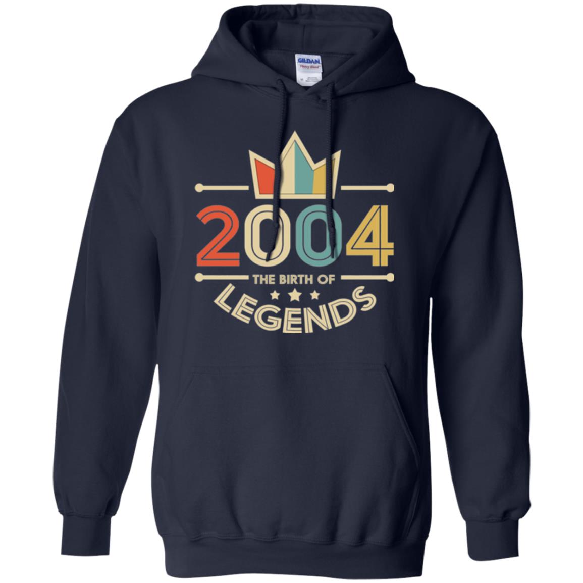 Brithday T-shirt Vintage 2004 The Birth Of Legends Navy