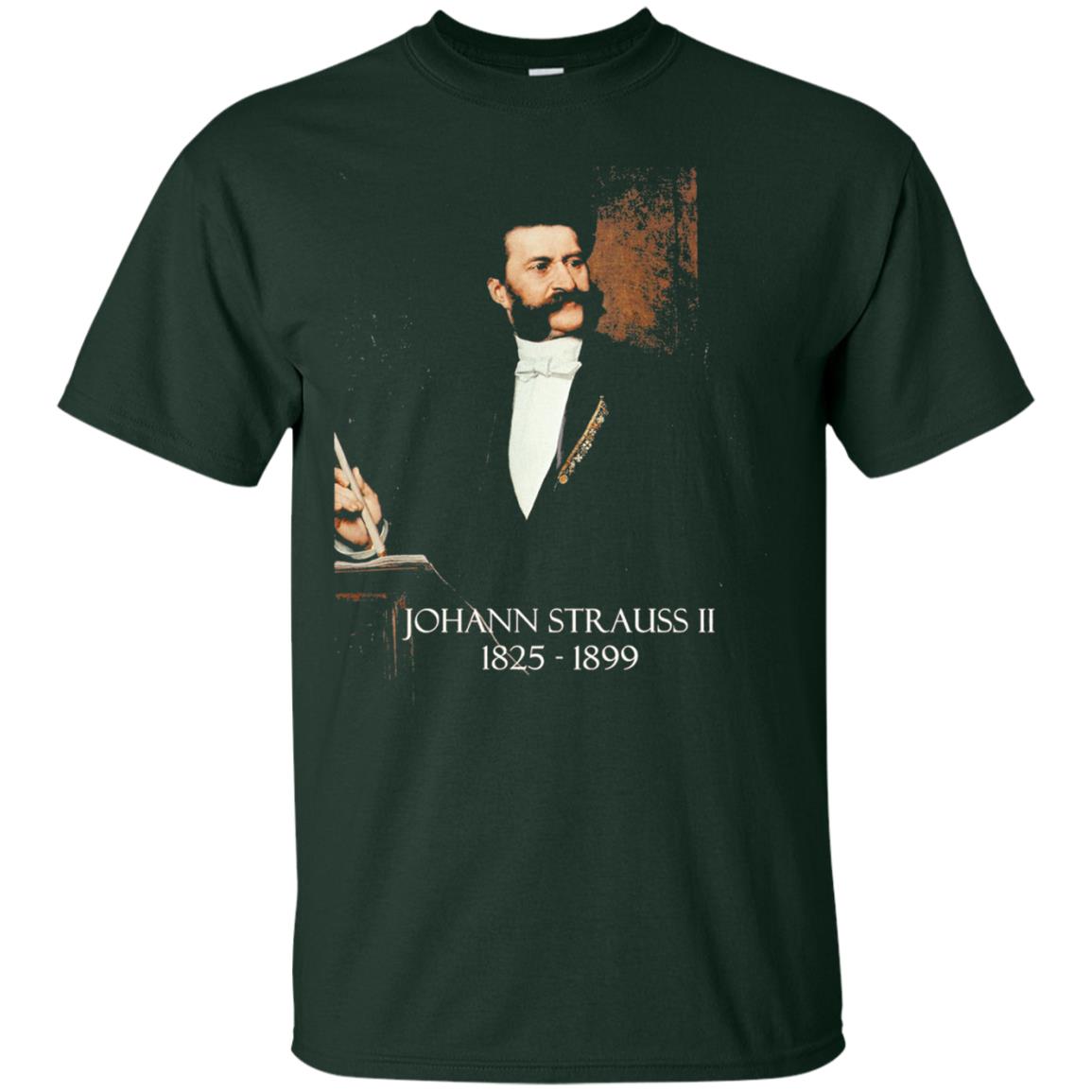 Musician T-shirt Johann Strauss Ii Forest Green