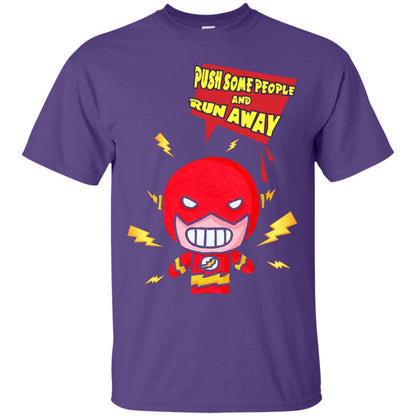 Push Some People And Run Away Shirt Purple