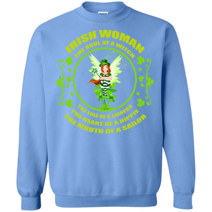 Irish Woman The Soul Of A Witch The Fire Of A Lioness The Heart Of A Hippie The Mouth Of A Sailor Carolina Blue