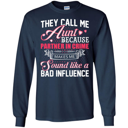Aunt T-shirt They Call Me Aunt Navy