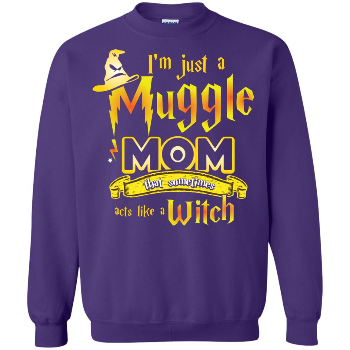 I_m Just A Muggle Mom That Sometimes Acts Like A Witch Fan Harry Potter Shirt For Mom Purple