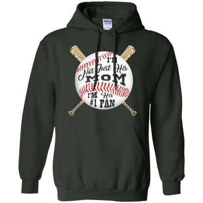Baseball Mom Shirt Im Not Just His Mom Fan Forest Green