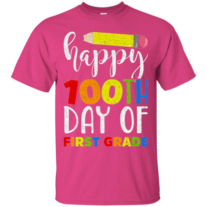Children T-shirt Happy 100th Day Of First Grade Heliconia