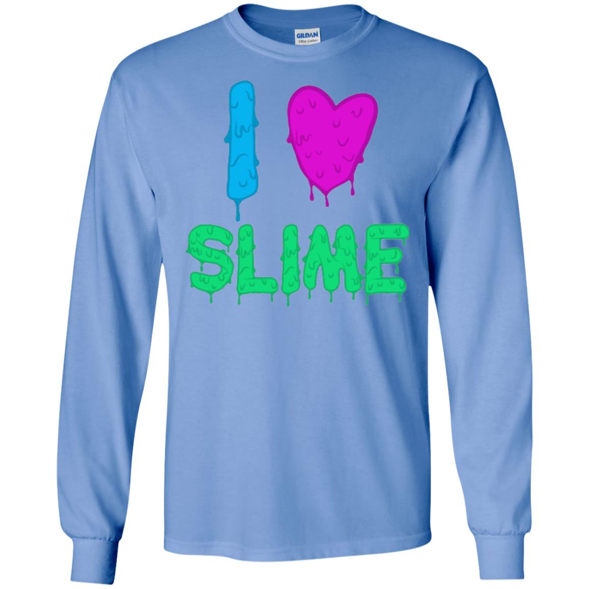 I Love Slime T-shirt Slime Lovers Carolina Blue
