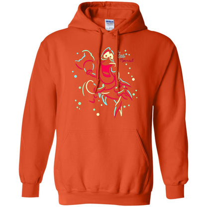 Disney Little Mermaid Neon Sebastian Graphic T-shirt Orange