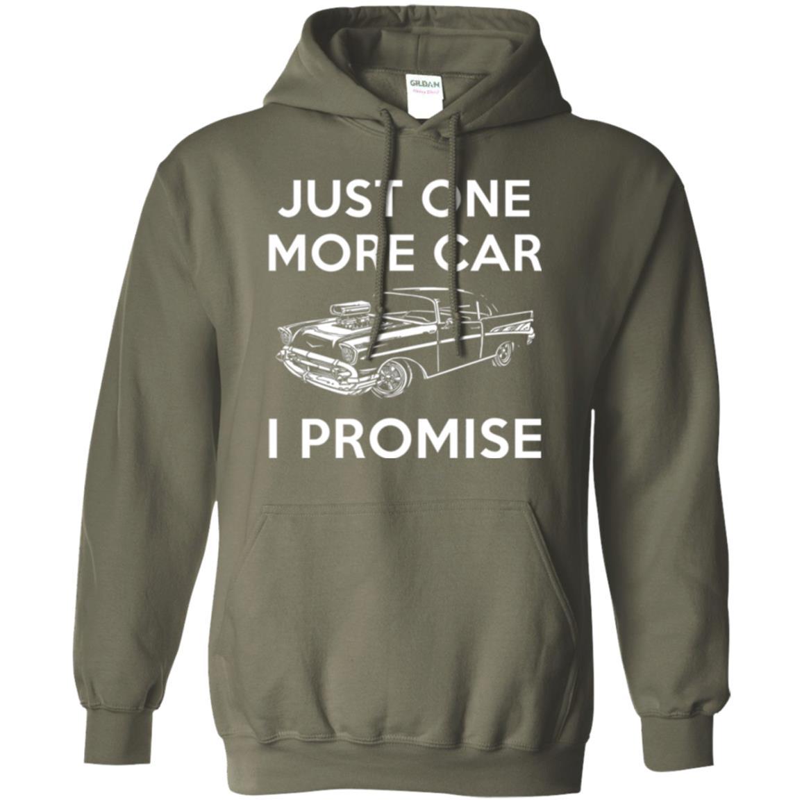 Car Lover T-shirt Just One More Car Military Green