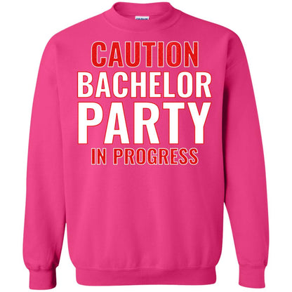 Funny Warning Caution Bachelor Party In Progress Heliconia