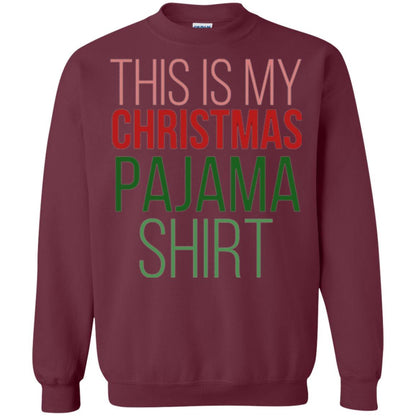 Christmas T-shirt This Is My Christmas Pajama Maroon