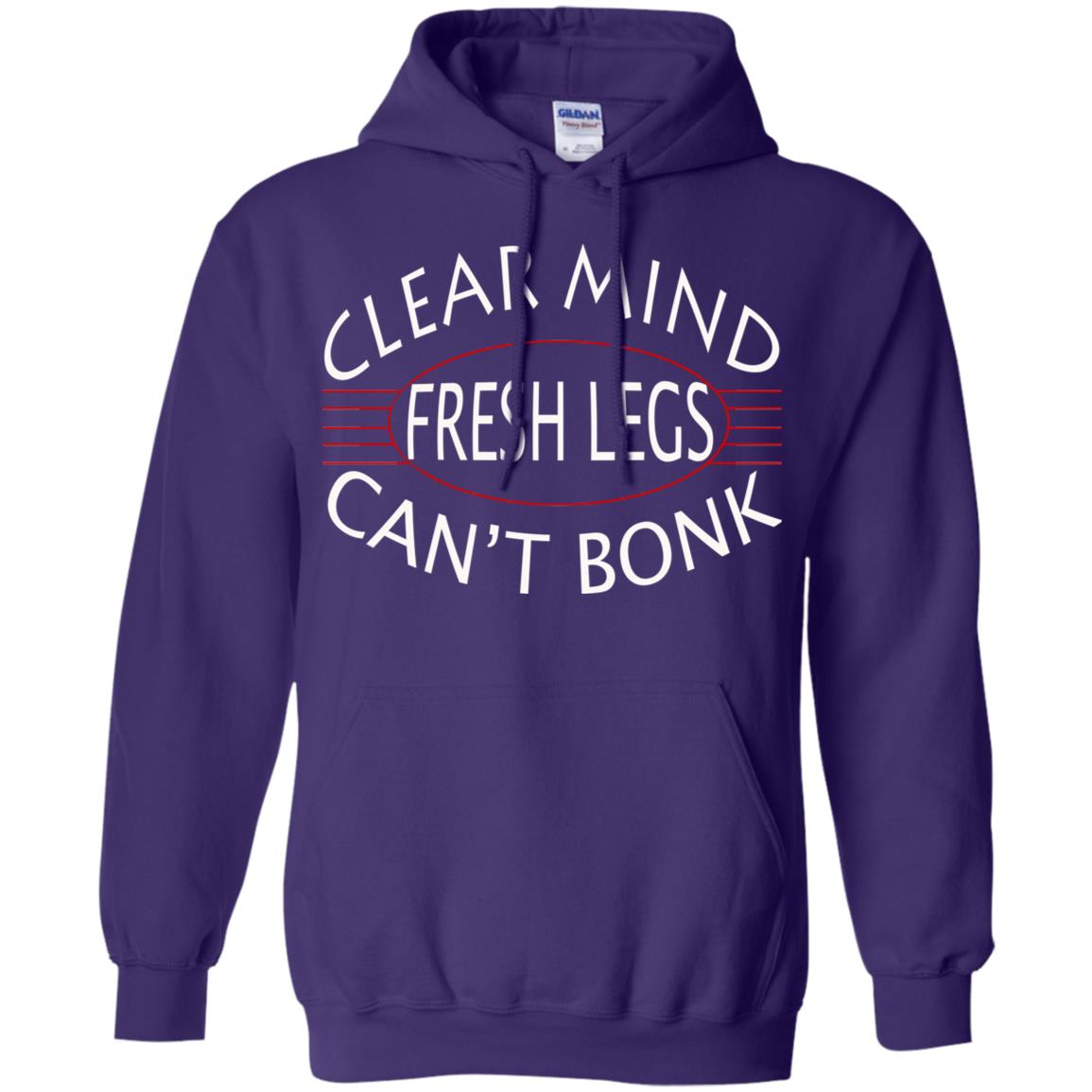 Clear Mind Fresh Legs Can't Bonk Marathon Running Shirt Purple