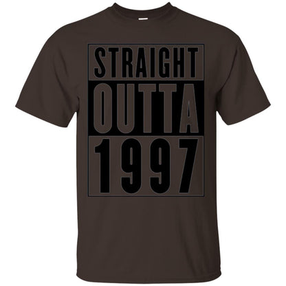 Straight Outta 1997 Cool 21st Birthday T-shirt Dark Chocolate