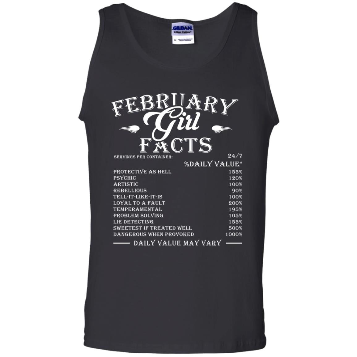February Girl Facts Facts T-shirt Black