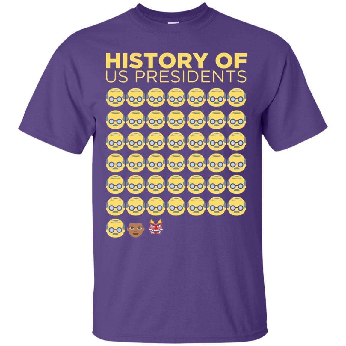 Anti Trump T-shirt History Of Us Presidents Purple