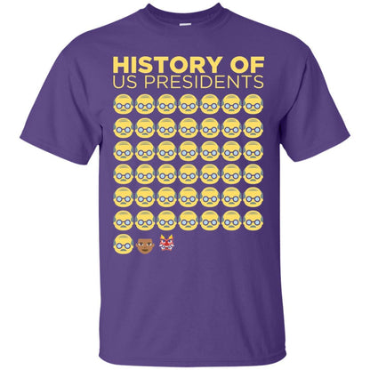 Anti Trump T-shirt History Of Us Presidents Purple