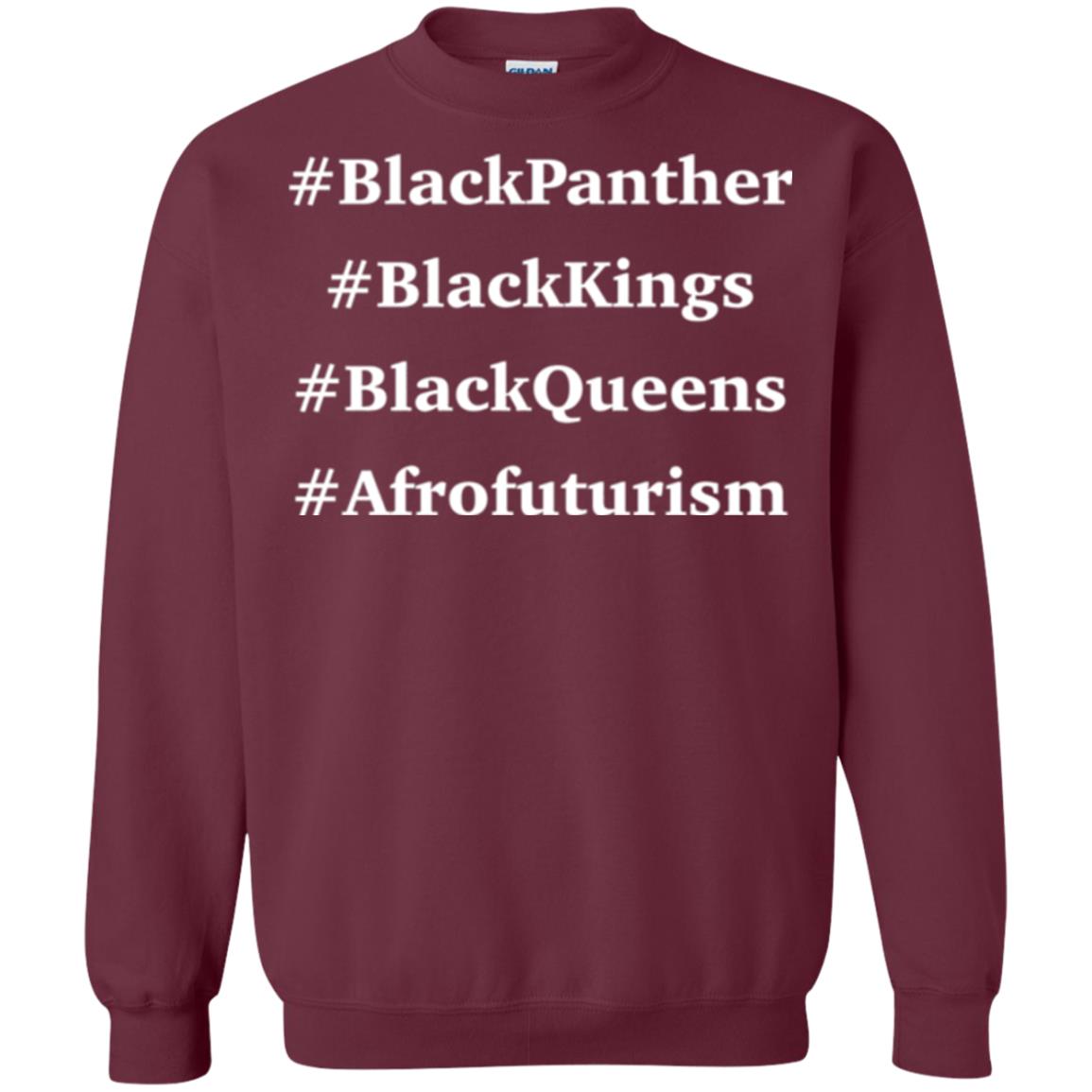 Black Panther Black Kings Black Queens Afrofuturism T-shirt Maroon