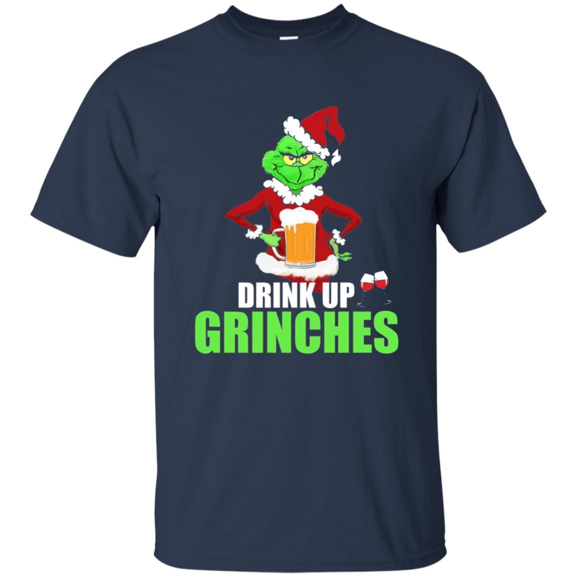 Christmas T-shirt Drink Up Grinches Navy