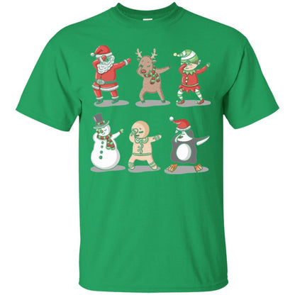 Christmas T-shirt Dabbing Santa Ugly Sweater Irish Green