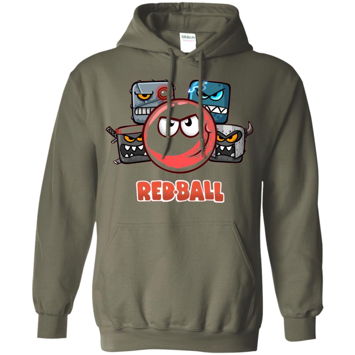 Red Ball 4 The Crew Game Lover T-shirt Military Green