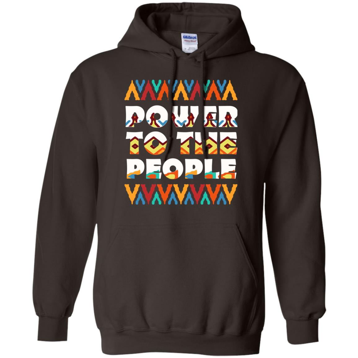 African American T-shirt Power To The People Dark Chocolate