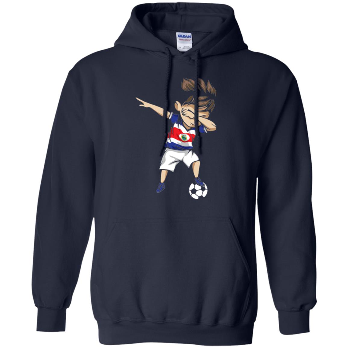 Dabbing Soccer Boy Costa Rica Jersey Football Shirt Navy