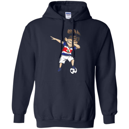 Dabbing Soccer Boy Costa Rica Jersey Football Shirt Navy