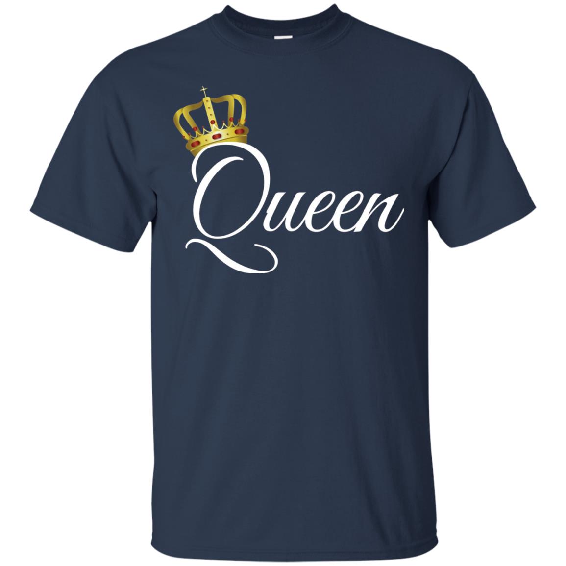 King And Queen T-shirt Matching Couple Outfits Navy