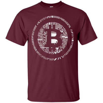 Crypto Currency Traders Bitcoin T-shirt Maroon