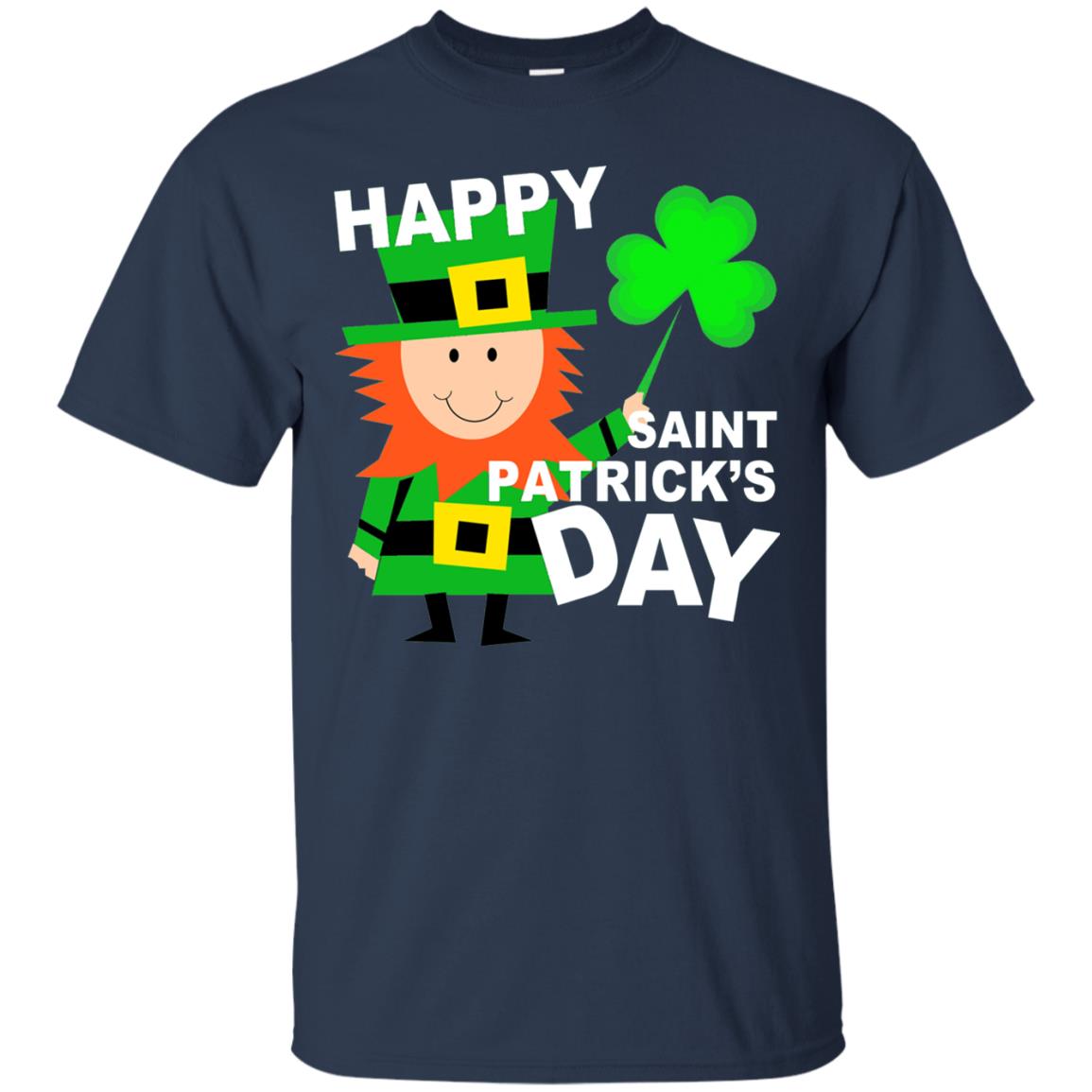 Teacher T-shirt St. Patrick's Day Navy
