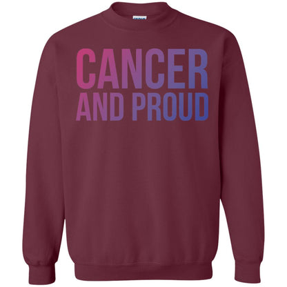 Cancer And Proud Lgbt Gear Bi Flag Gradient Shirt Maroon